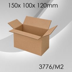 100x Faltkarton M2 - 150x 100x 120mm 