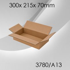 50x Faltkarton A13 - 300x 215x 70mm 