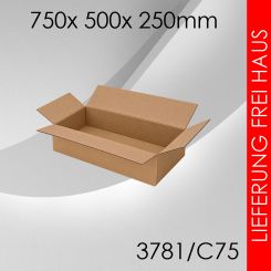 Faltkarton C75 - 750x 500x 250mm 