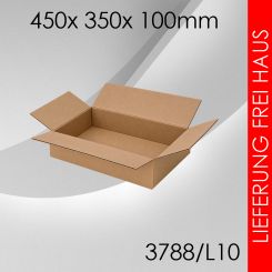 Faltkarton L10 - 450x 350x 100mm 95 Stück