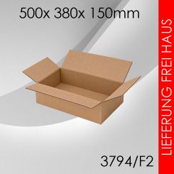 Faltkarton F2 - 500x 380x 150mm 50 Stück