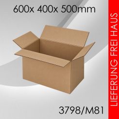 Faltkarton 1-wellig M81 - 600x 400x 500mm 