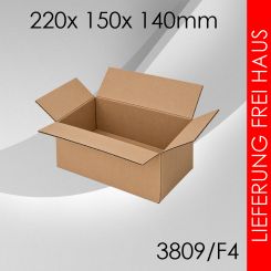 275x Faltkarton F4 - 220x 150x 140mm 