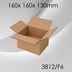 50x Faltkarton F6 - 160x 160x 130mm 