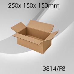 50x Faltkarton F8 - 250x 150x 150mm 