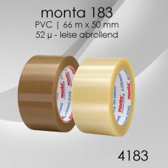 monta PVC-Klebeband 183: Ab 6 Rollen 
