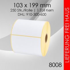Versandlabel Thermoetiketten 103x 199mm 12 Rollen