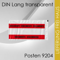 SoPo Lieferscheintaschen DIN lang transparent 