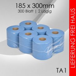 24x Putzrolle 18,5cm x 30cm | 300 Blatt (90m) 