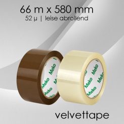 Meko Klebeband velvetTape LEISE: Ab 6 Rollen 36 Rollen transparent