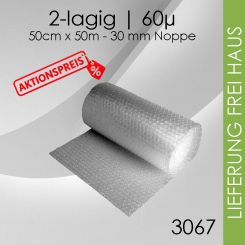 Großnoppen-Luftpolsterfolie 50cm x 50m 