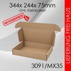 Kleinpaket MX35 - 344x 244x 75mm 150 Stück
