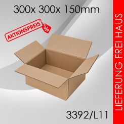 1.400x Faltkarton L11 - 300x 300x 150mm 