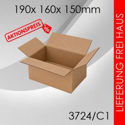 200x Faltkarton C1 - 190x 160x 150mm 
