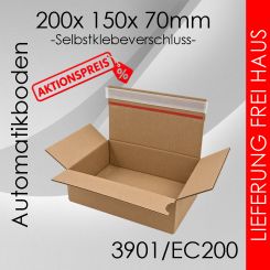 600x Automatikkarton EC200 - 200x 150x 70mm 