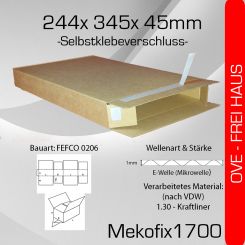 220x Mekofix 1700 - 344x 244x 45mm - selbstklebend 