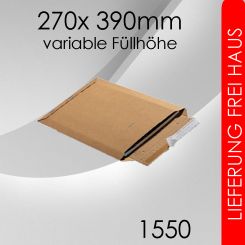 900x Wellpappversandtasche 1550 - 270x 390mm 