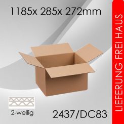 150x Faltkarton 2-wellig DC83A - 1185x 285x 272mm 