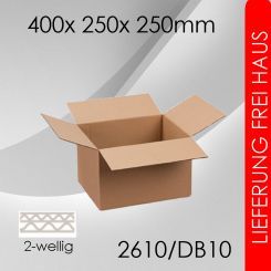 540x Faltkarton 2-wellig DB10 - 400x 250x 250mm 