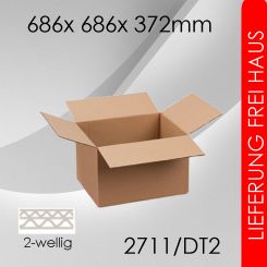 150x Faltkarton 2-wellig  DT2 - 686x 686x 372mm 