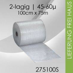 Luftpolsterfolie 100cm x 75m - Standard 