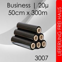 80x Handstretchfolie Business 20µ - schwarz 