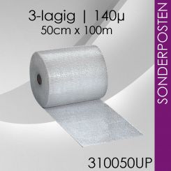 Ultra Premium Luftpolsterfolie 3-lagig - 50cm x 100m 