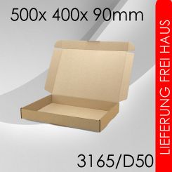 1.250x Faltschachtel D50 - 500x 400x 90mm 