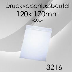 1.000 Druckverschlussbeutel 120x 170mm 50µ 
