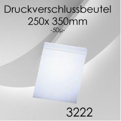 500 Druckverschlussbeutel 250x 350mm 50my 
