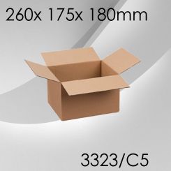 50x Faltkarton C5 - 260x 175x 180mm 