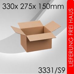 1.400x Faltkarton S9 - 330x 275x 150mm 