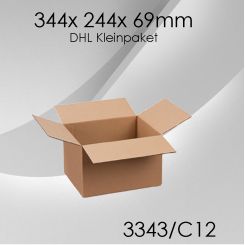 50x Faltkarton C12 - 344x 244x 69mm 