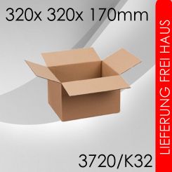 300x Faltkarton K32 - 320x 320x 170mm 