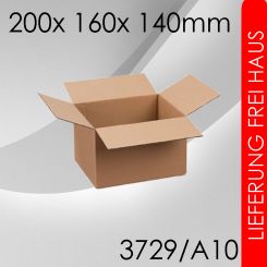 300x Faltkarton A10 - 200x 160x 140mm 