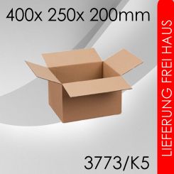 1.400x Faltkarton K5 - 400x 250x 200mm 