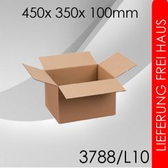 285x Faltkarton L10 - 450x 350x 100mm 
