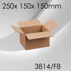 50x Faltkarton F8 - 250x 150x 150mm 