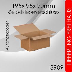 360x Automatikkarton EC195 - 195x 95x 90mm 