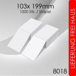 8x 1.000 DHL Thermoetiketten 103x 199mm endlos 