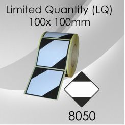 1x 1.000 Stk. Warnetiketten LQ-Limited Quantity 100x 100mm 
