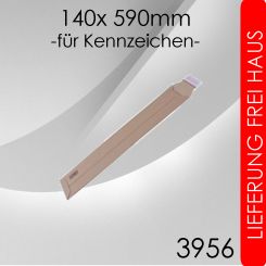 200x Wellpappversandtasche für KFZ- Kennzeichen 