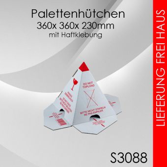 100 Palettenhütchen: NICHT STAPELBAR 