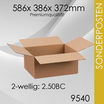 SoPo: 750x Faltkarton 2-wellig 9540 - 586x 386x 372mm 