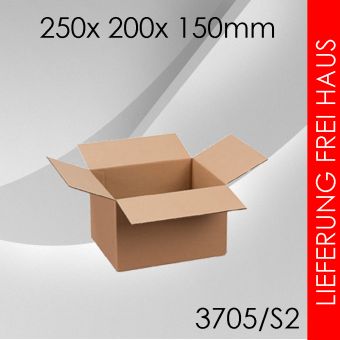200x Faltkarton S2 - 250x 200x 150mm 