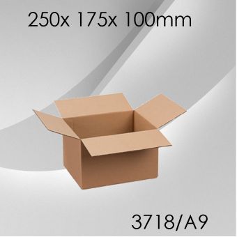 50x Faltkarton A9 - 250x 175x 100mm 