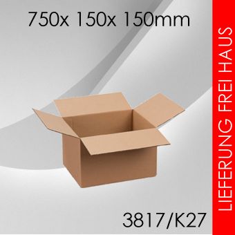 330x Faltkarton K27 - 750x 150x 150mm 