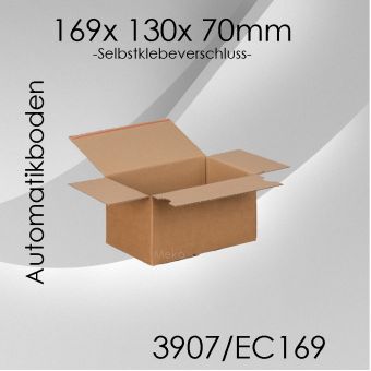 100x Automatikkarton EC169 - 169x 130x 70mm 
