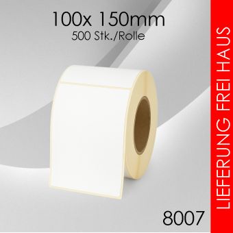 12 Rollen à 500 Stk. Thermoetiketten 100x 150mm 