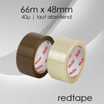 Meko Klebeband redtape: Ab 6 Rollen 36 Rollen braun